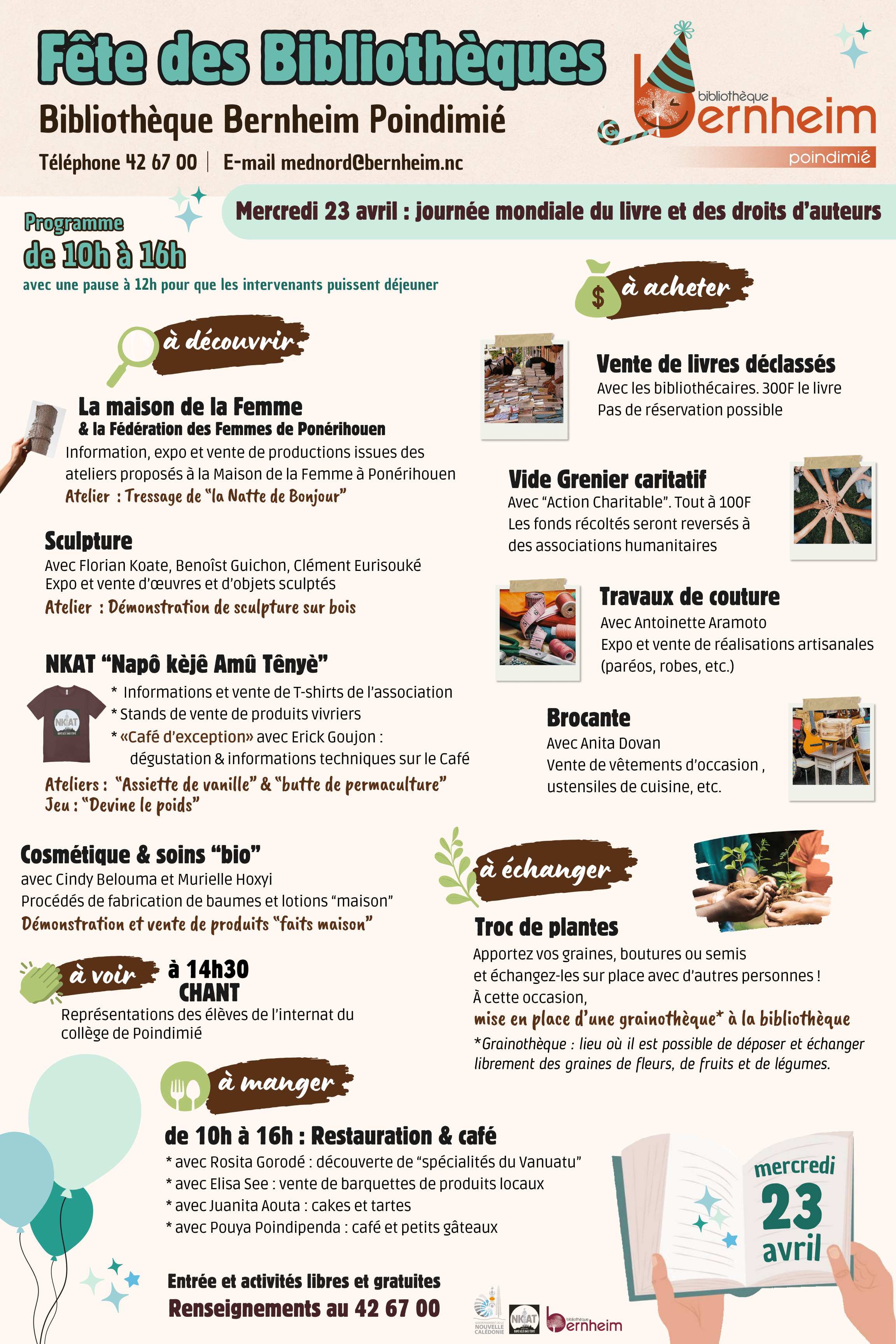  ✨ Fête des Bibliothèques ✨ - à Poindimié
