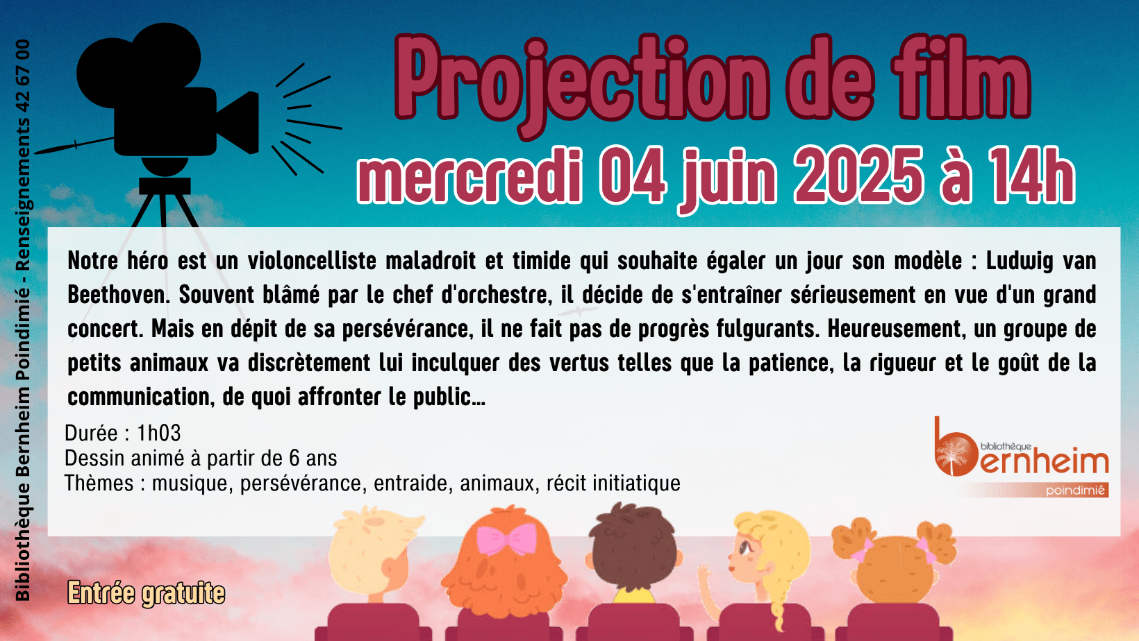 Projection enfants - à Poindimié