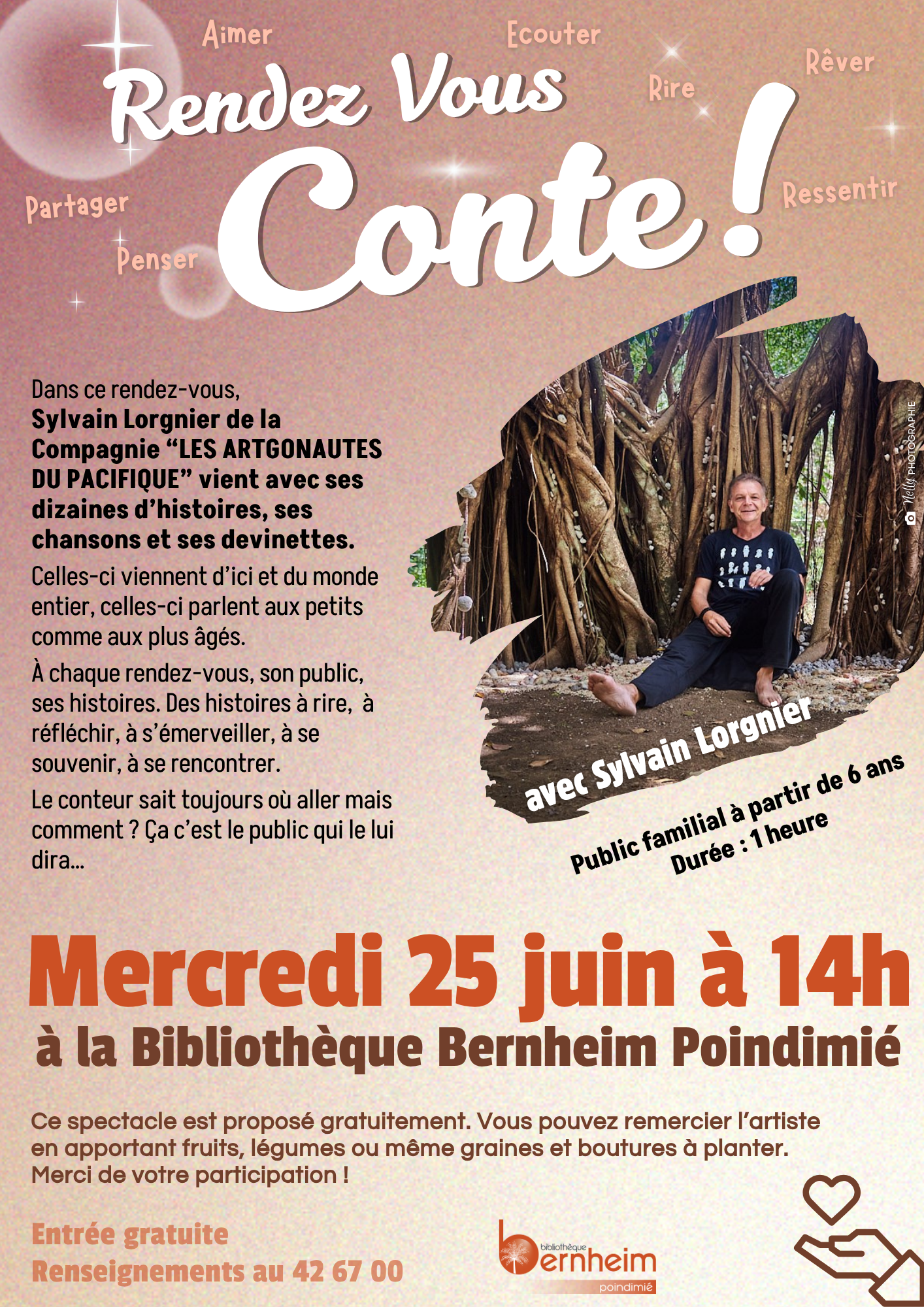 « Rendez vous Conte ! » un spectacle de Sylvain LORGNIER - à Poindimié