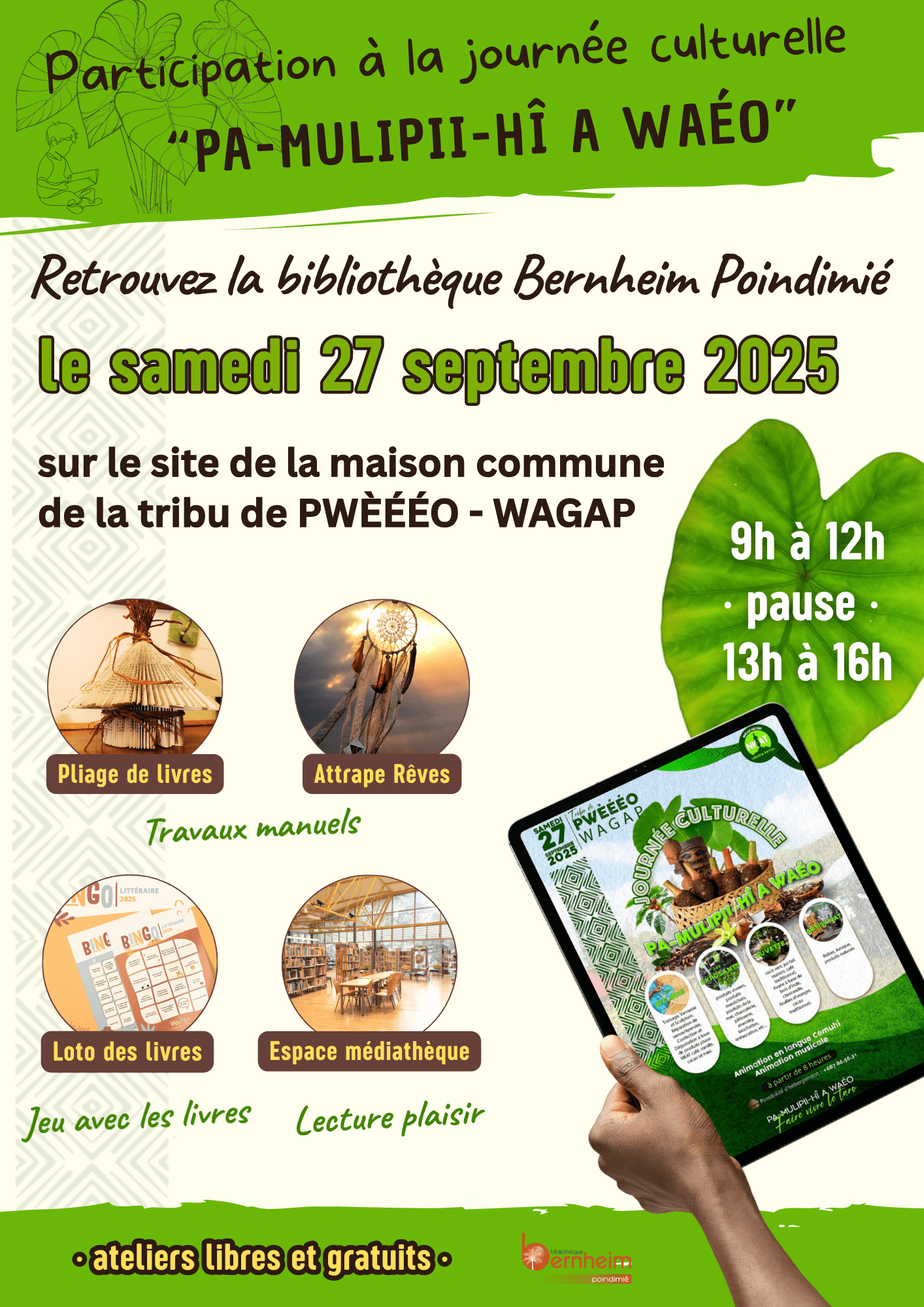 Participation à la journée culturelle "PA-MULIPII-HÎ A WAÉO" organisée par l'association NKAT de Poindimié !