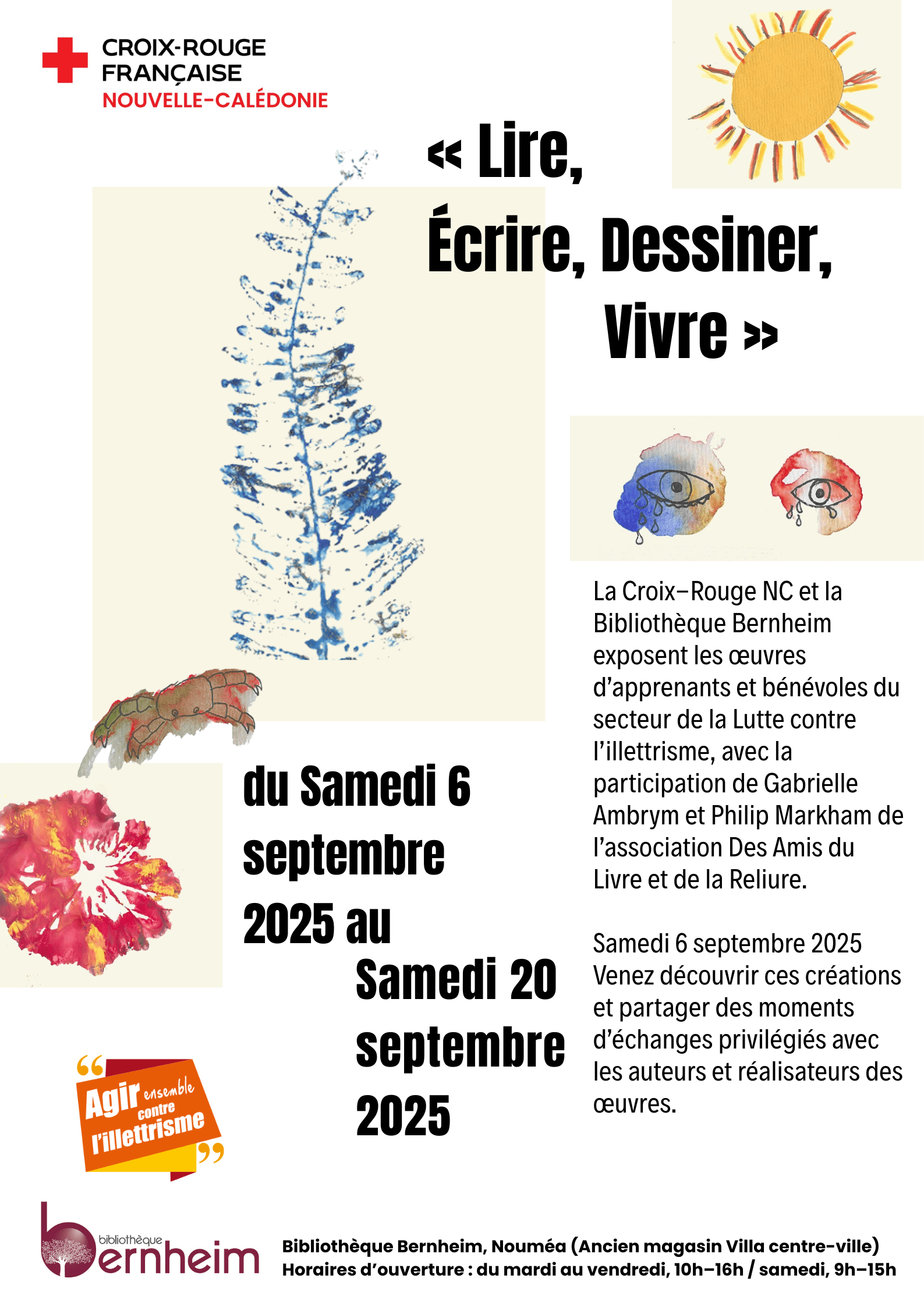 Exposition "Lire, Écrire, Dessiner, Vivre"
