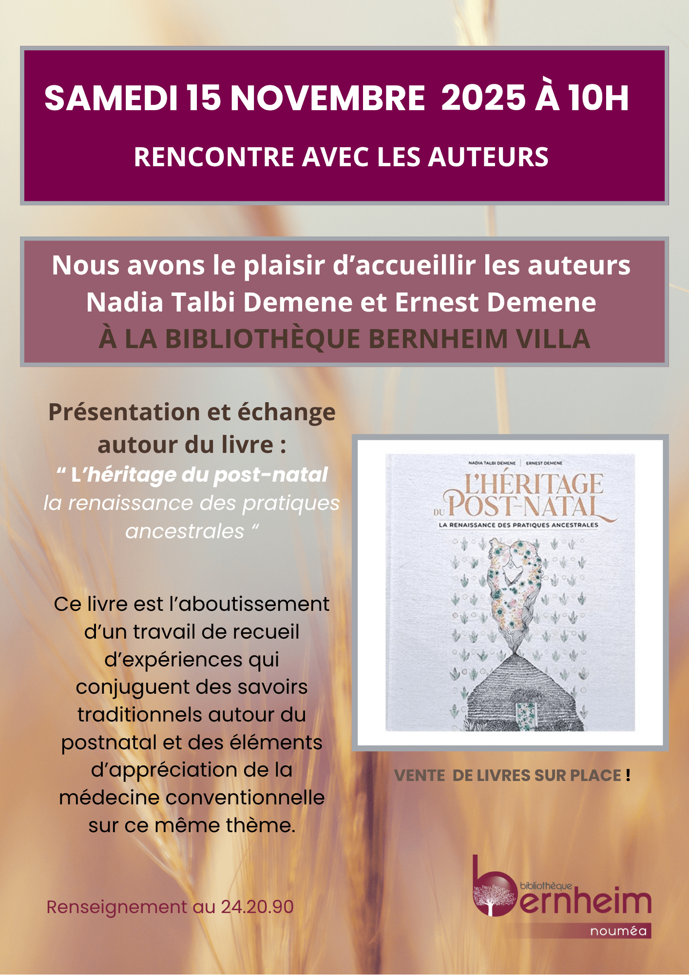 Rencontre avec les auteurs