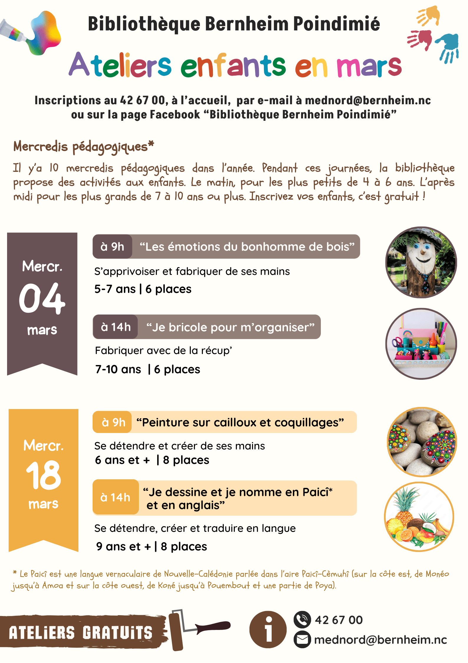 Ateliers Enfants en mars — à Poindimié