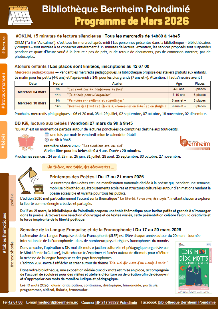 Mars 2026 — à Poindimié