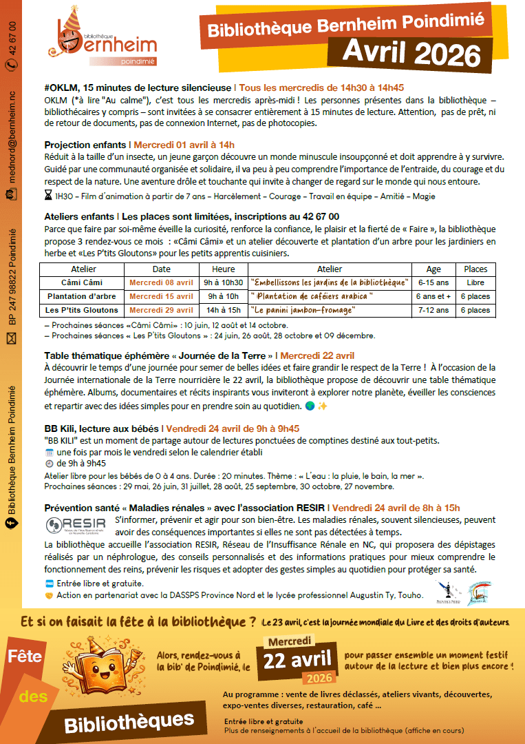 Avril 2026 — à Poindimié