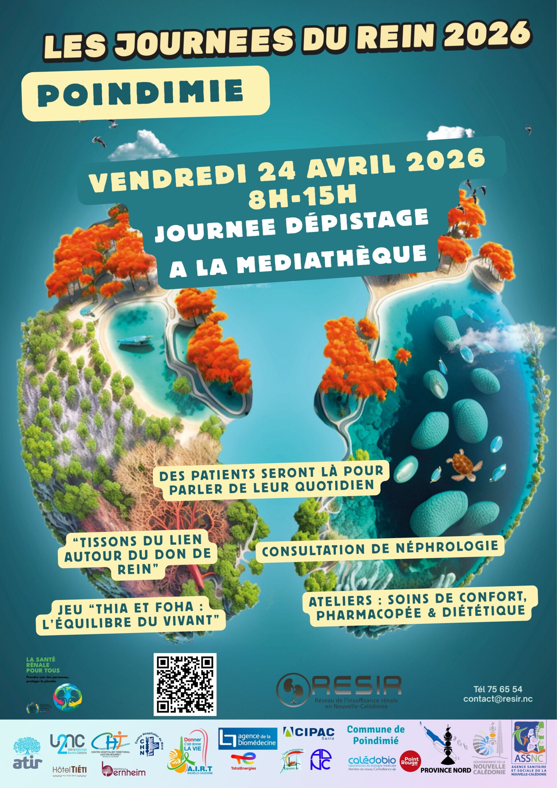 Prévention & Bien-être des reins avec RESIR Réseau de l'Insuffisance Rénale en Nouvelle-Calédonie — à Poindimié