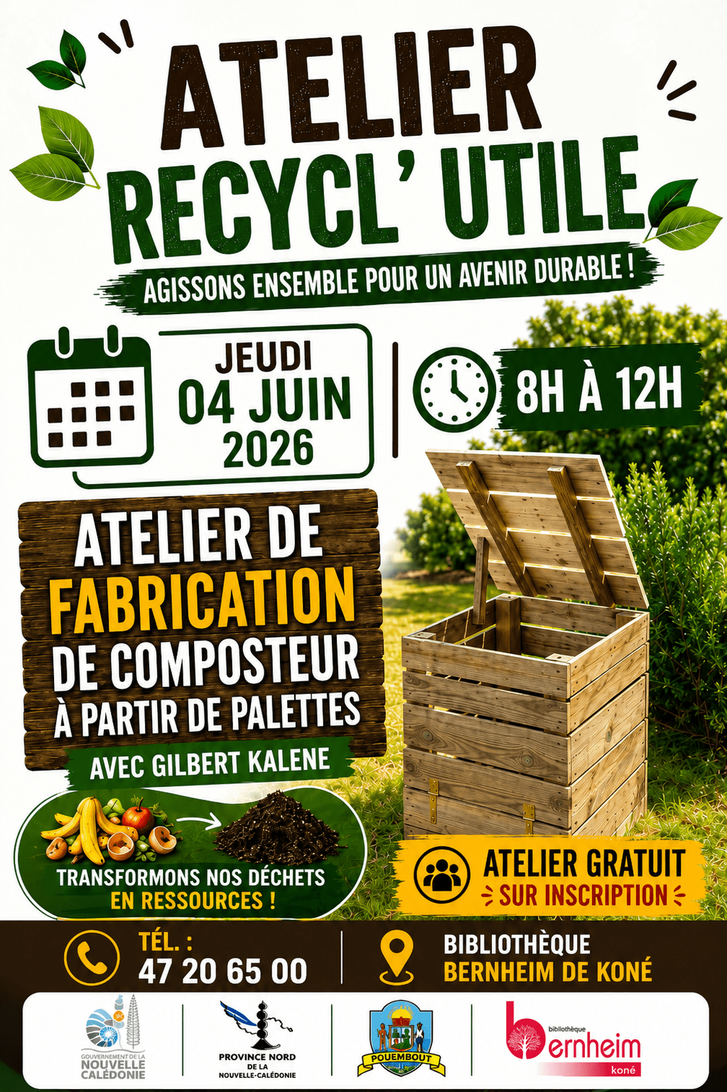 Atelier recycl'utile : Agissons ensemble pour un avenir durable ! - à Pouembout