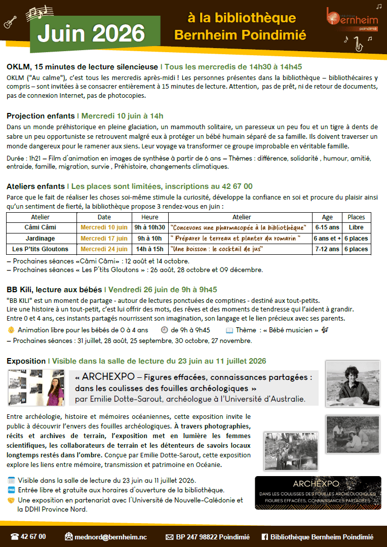 Juin 2026 — à Poindimié