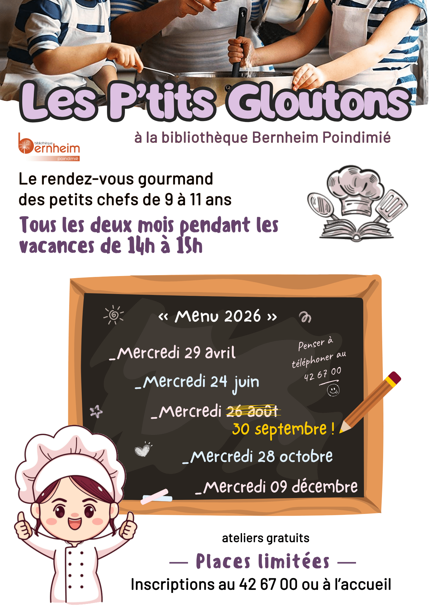 "Les P'tits Gloutons" ; rendez-vous le 30 septembre ! — à Poindimié