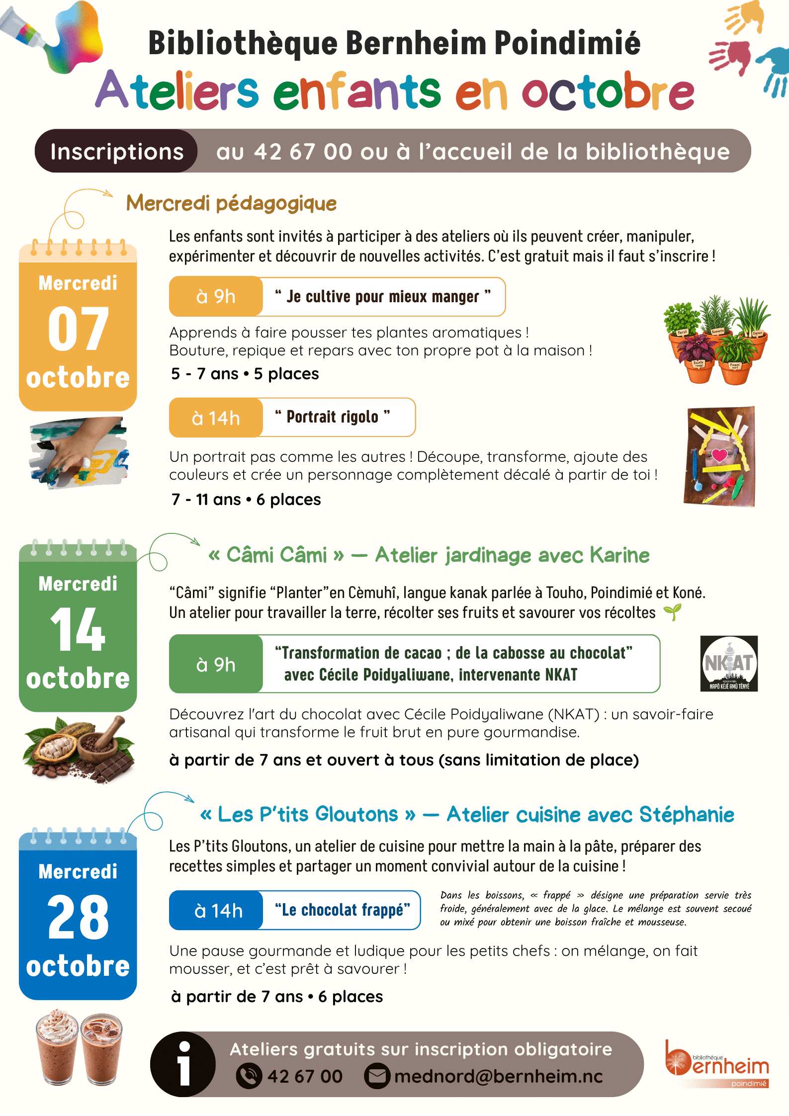 Ateliers Enfants en octobre — à Poindimié