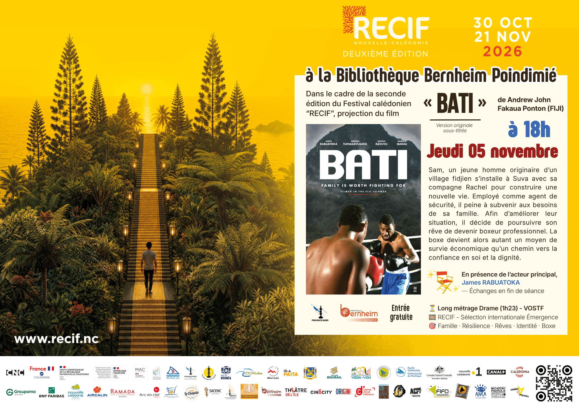 Festival RECIF – Réalisateurs Emergents, Cinéma International & Films du Pacifique — à Poindimié